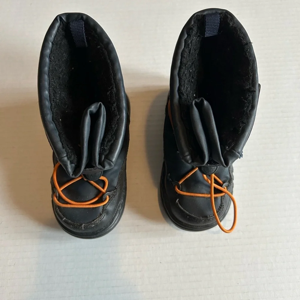 Carter's Kids Boots in Black with Orange Laces